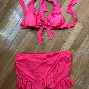 Pink bathing suit
